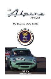 Issue 2 ISSUE 4 WINTER 2002 The Magazine of the SAOCA