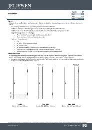 JELD-WEN Kompendium - JELD-WEN Türen