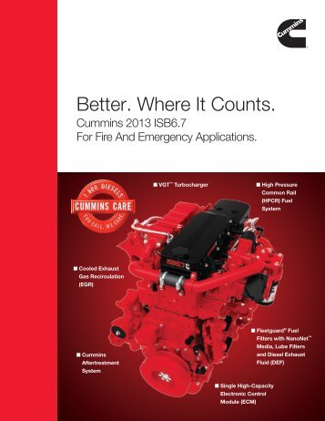 Better. Where It Counts. - Cummins Engines