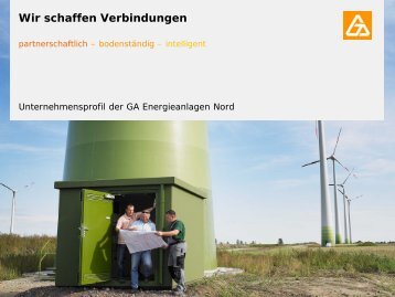 Wir schaffen Verbindungen - GA Energieanlagenbau Nord GmbH