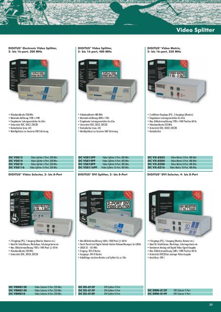 MIMO Wireless LAN Produkte - Digitus