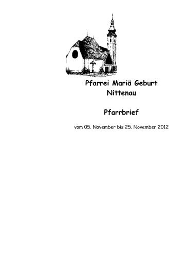 Montag 17 - Pfarrei Nittenau