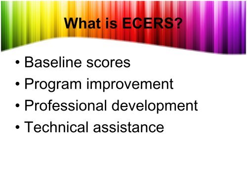 Introduction to the Early Childhood Environment Rating Scale ...