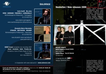 Neuheiten | New releases 2009 - Avi - Service for music