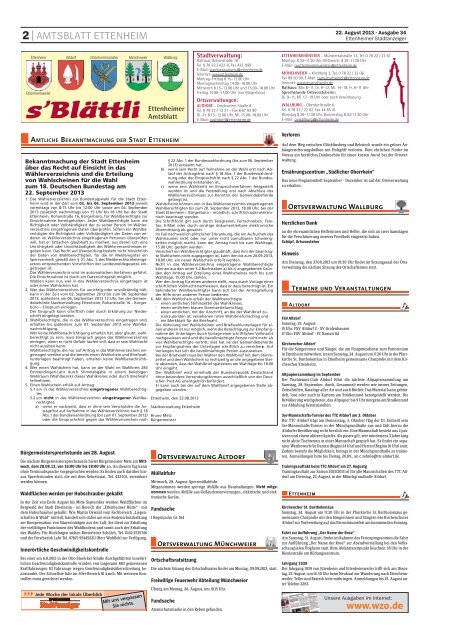 Amtsblatt vom 22.08.2013 - Stadt Ettenheim