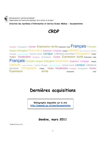 FranÃ§ais : nouvelles acquisitions mars 2011