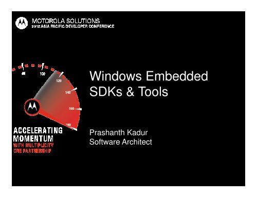 Windows Embedded SDKs & Tools - Motorola Solutions LaunchPad ...