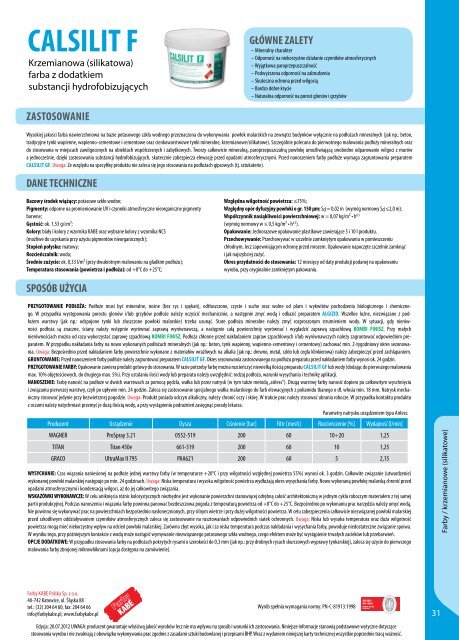 Katalog - Farby Kabe Polska Sp. z o.o.