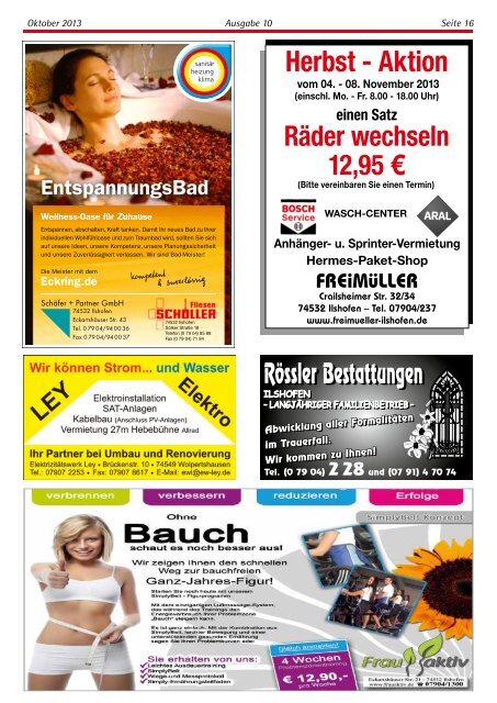 Ausgabe 10/2013 - Gewerbeverein Ilshofen eV / Startseite