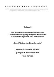 XML-Spezifikation - Bundesverband deutscher Banken