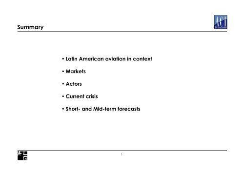 Air traffic update and forecast for Latin America - ACI