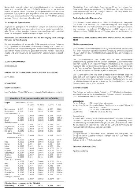 Gebrauchs- und Fachinformation (GFI) - ROTOP Pharmaka AG