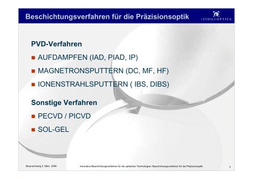 Leybold Optics GmbH (Dr.H.Hagedorn)