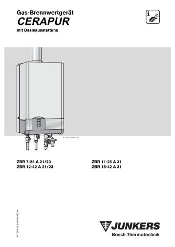 ZBR7-25A.. ZBR12-42A.. ZBR11-25A31 ZBR15-42A31.pdf - Junkers ...