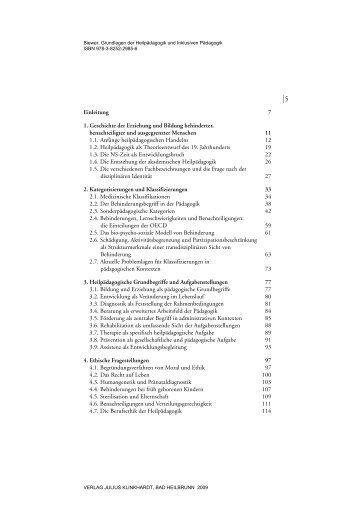 Einleitung 7 1. Geschichte der Erziehung und ... - Julius Klinkhardt