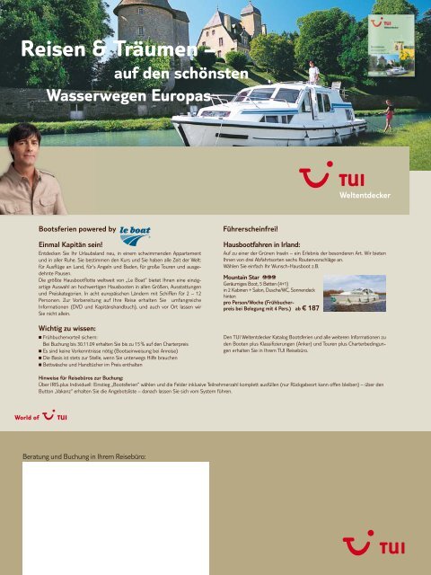 TUI - Weltentdecker - tui.com - Onlinekatalog