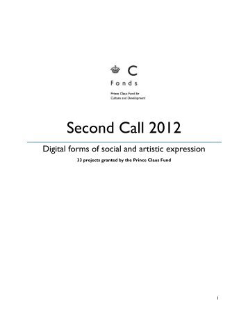 Digital Call - Prince Claus Fund