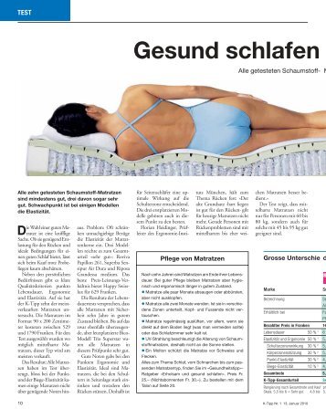 Gesund schlafen - superba.ch