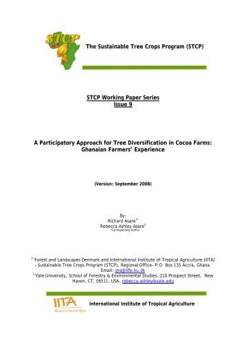 The Sustainable Tree Crops Program (STCP) - World Cocoa ...