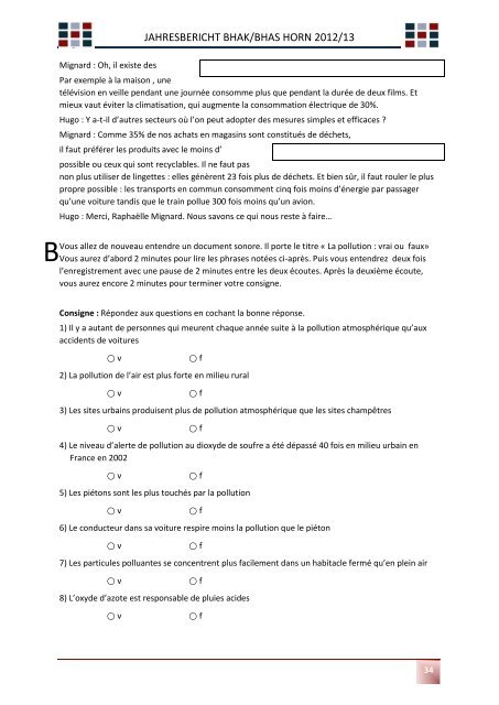 Zum Jahresbericht 2012/13 - BHAK/BHAS Horn