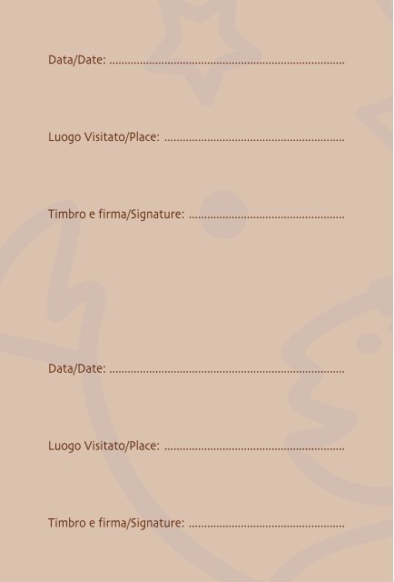 PASSAPORTO del PELLEGRINO - Cammino di Francesco