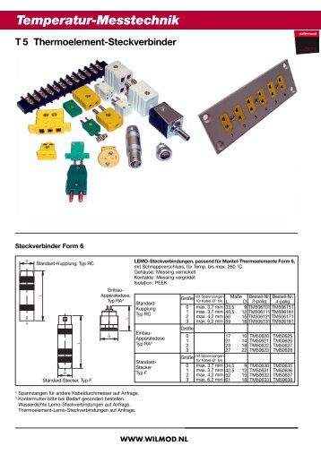 Temperatur-Messtechnik - Wilmod