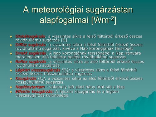 13. Meteorológiai műszerek