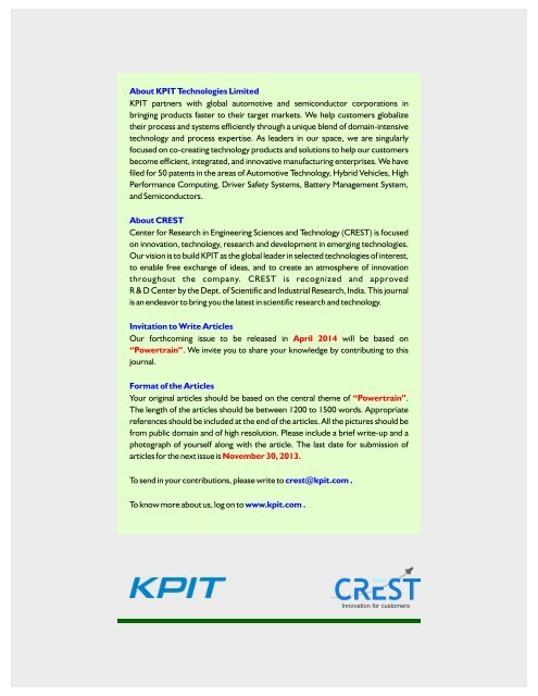 Autonomous Vehicles - KPIT