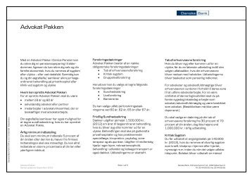 LÃ¦s om Advokat Pakken (pdf) - Danske Bank