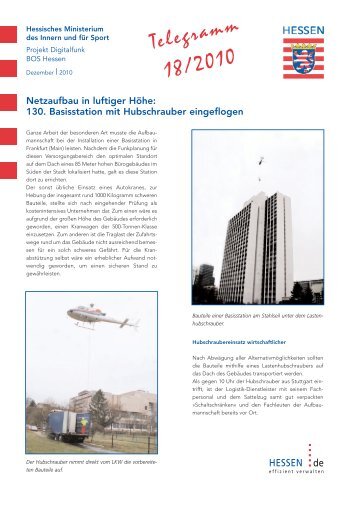 Telegramm 18/2010 - KFV-Wetterau