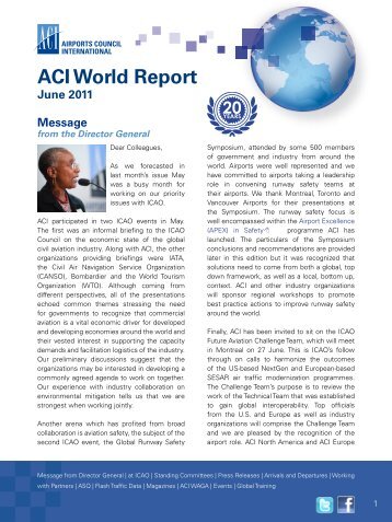 ACI World Report - June 2011 - Airports Council International