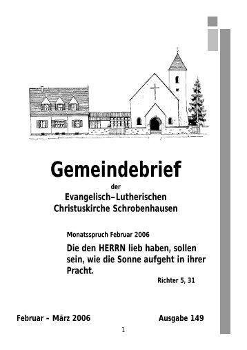 Gemeindebrief - Evangelisch-Lutherische Christuskirchengemeinde ...