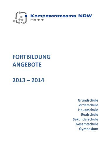 Fortbildungskatalog - Fortbildung NRW