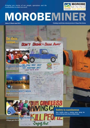 Morobe Miner Edition 23.indd - Morobe Mining Joint Venture