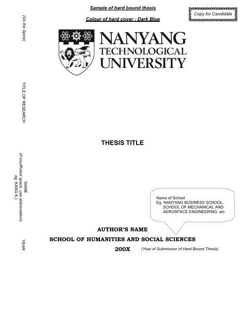 ntu thesis format