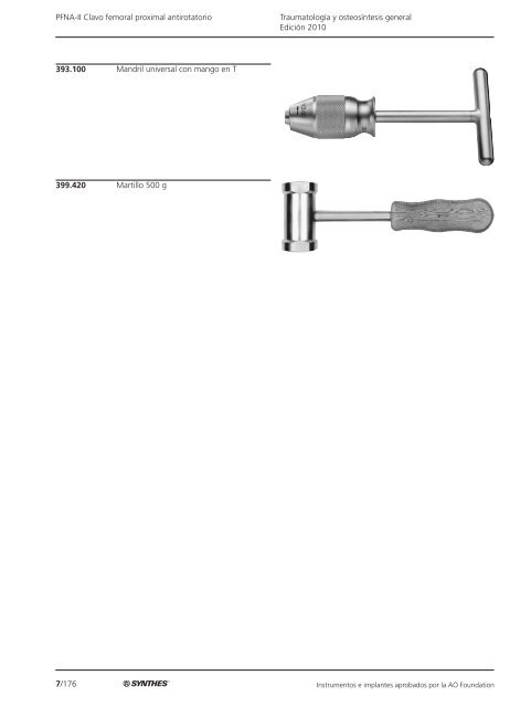 7/1 TraumatologÃ­a y osteosÃ­ntesis general EdiciÃ³n 2010 ... - Synthes