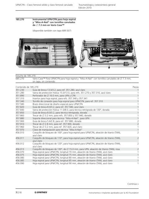 7/1 TraumatologÃ­a y osteosÃ­ntesis general EdiciÃ³n 2010 ... - Synthes