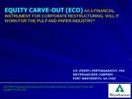 equity carve-out (eco) - The Center for Paper Business and Industry ...