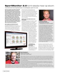 SportMonitor 2.0 komt steeds meer op stoom - Sport Partner