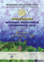 National Geoscience Conference 2011 - Department Of Geology 