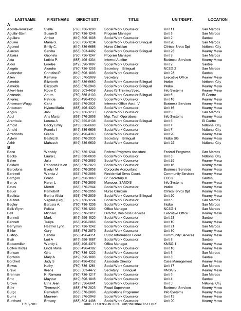 SAN DIEGO REGIONAL CENTER