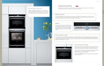 Microondas Siemens IntegraciÃ³n perfecta.