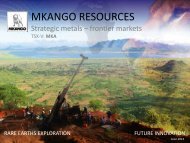 Mkango Resources One2One Investor Presentation 25th June 2013