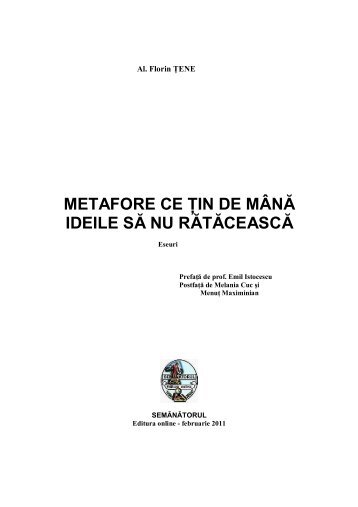 metafore ce Å£in de mÃ¢nÄ ideile sÄ nu rÄtÄceascÄ - CETATEA LUI ...