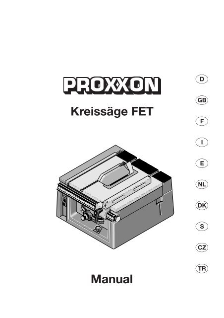 Proxxon 37070 Table Saw FET 