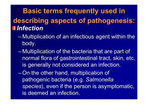 PATHOGENESIS OF BACTERIAL INFECTION - LF