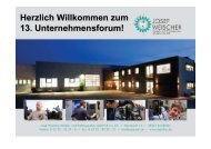 Unternehmensvorstellung Weischer - Unternehmensforum-Emsdetten