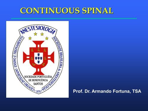 continuous spinal anesthesia
