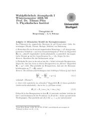 Ãbungsaufgaben Fortgeschrittene Atomphysik - 5. Physikalisches ...