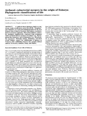 Phylogenetic classification of life - Proceedings of the National ...